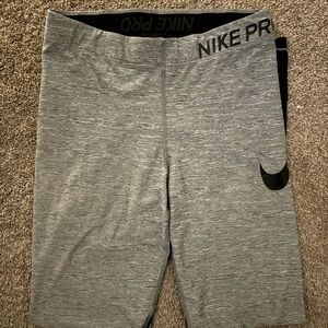 Nike Pro Dri Fit Leggings Gray Black